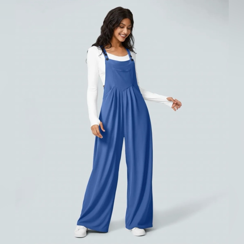 NWT Halara Adjustable Strap Waffle Casual Overalls Size XSmall